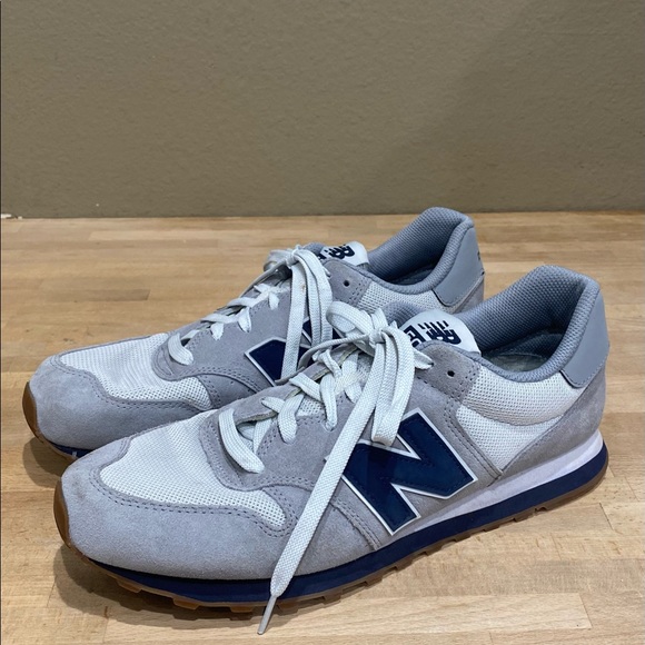 New Balance 500 Classic Gray Blue Comfort Sneakers GM500SG Men Lace up Sz 11.5 D - Picture 3 of 11